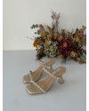Vanilla Mallory Crystal-Embellished Strap Heel with Crystal Ankle Bracelet